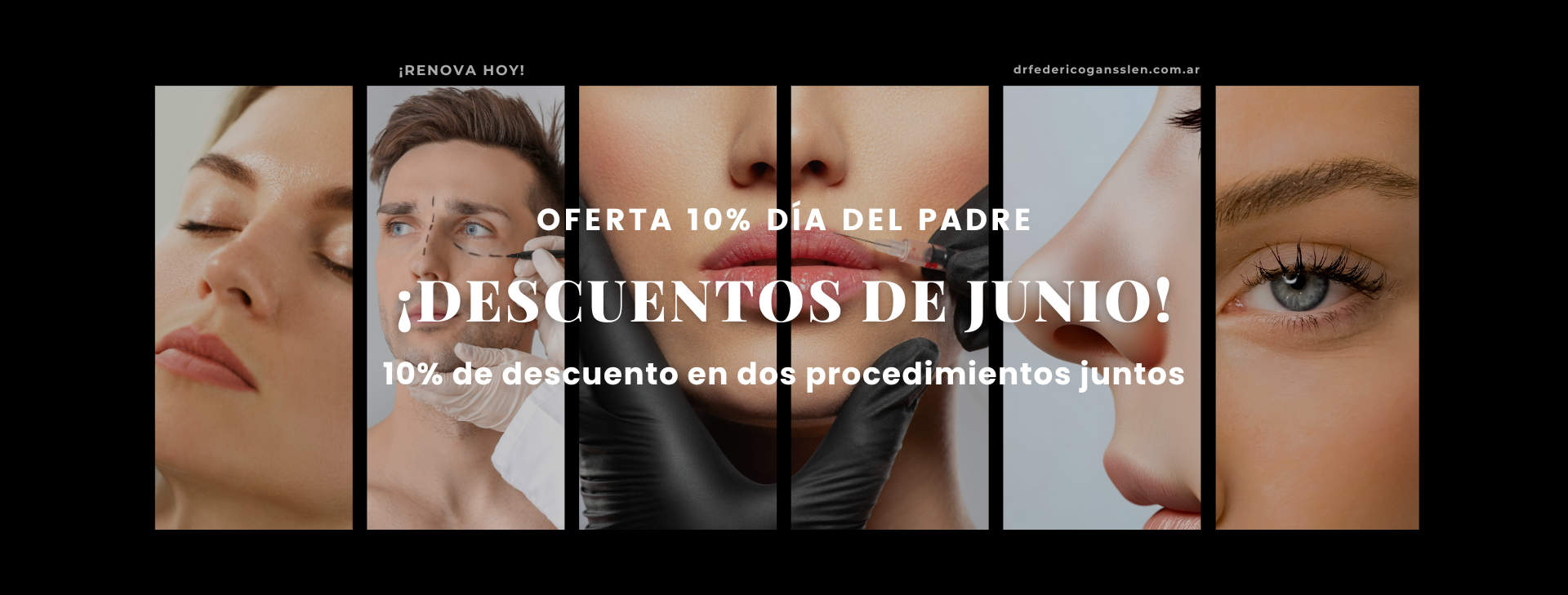 Oferta 10% Día del Padre - Descuentos de Junio - 10% de descuento en dos procedimientos juntos